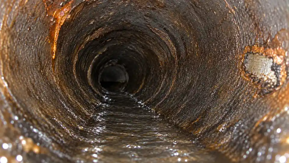 After hydro jetting cleared pipe verification in Bremerton