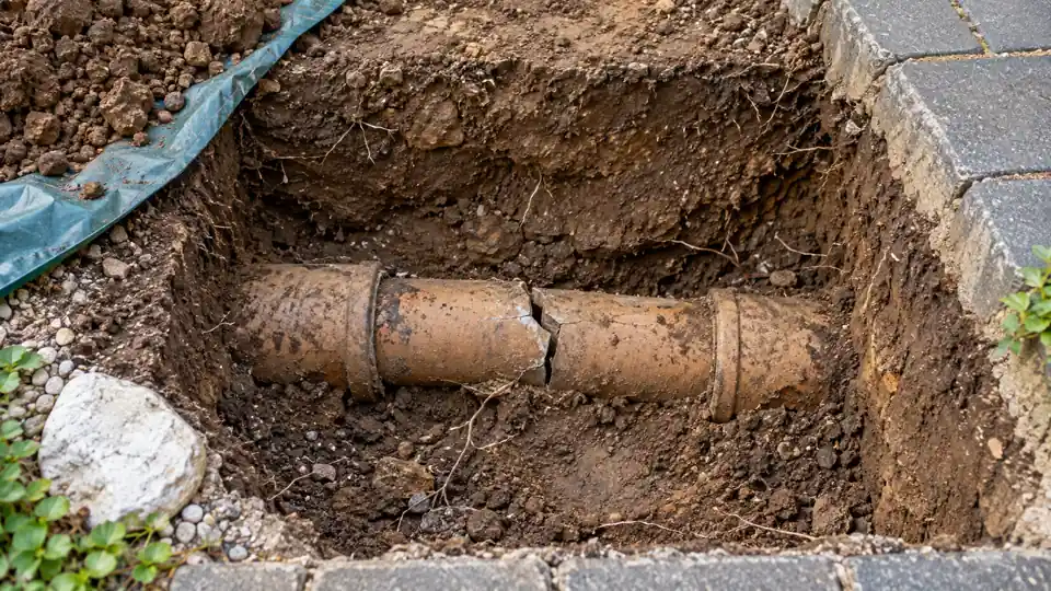 Before sewer line repair inspection and setup in Bremerton