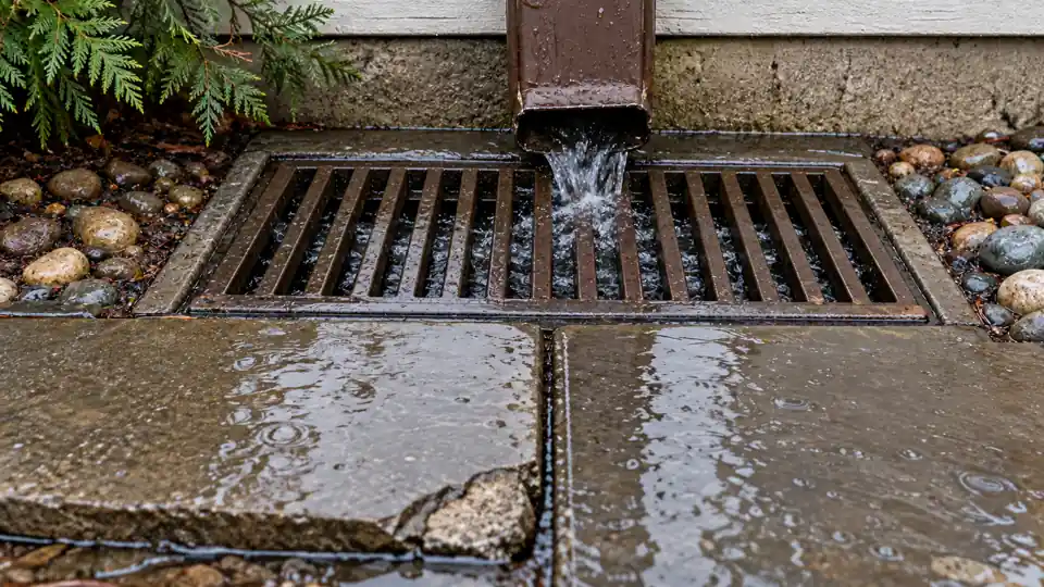After storm & outdoor drain cleaning cleared pipe verification in Bremerton